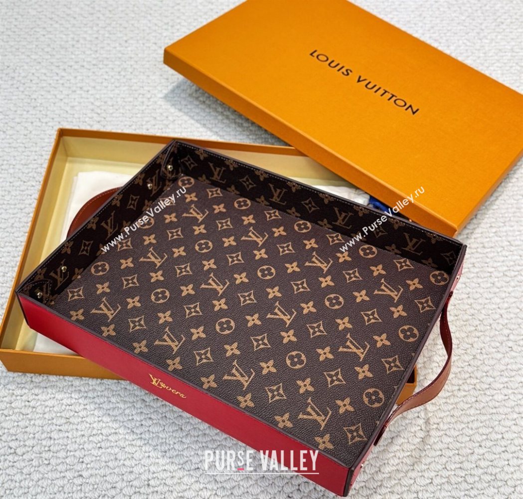 Louis Vuitton LV Vers Monogram Tray Red 2025 GI1280 (HY-250616093)
