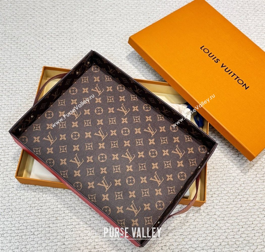 Louis Vuitton LV Vers Monogram Tray Red 2025 GI1280 (HY-250616093)