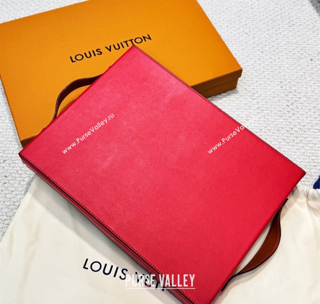 Louis Vuitton LV Vers Monogram Tray Red 2025 GI1280 (HY-250616093)