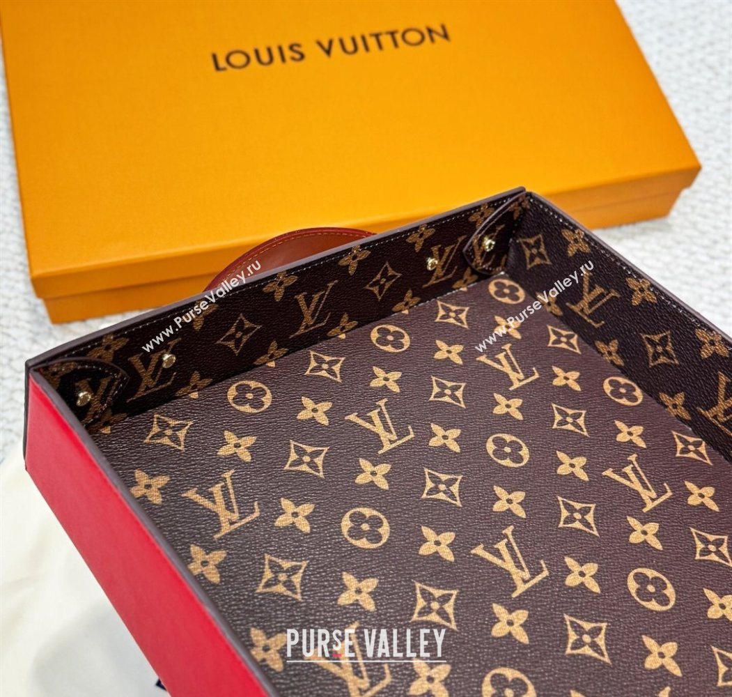 Louis Vuitton LV Vers Monogram Tray Red 2025 GI1280 (HY-250616093)