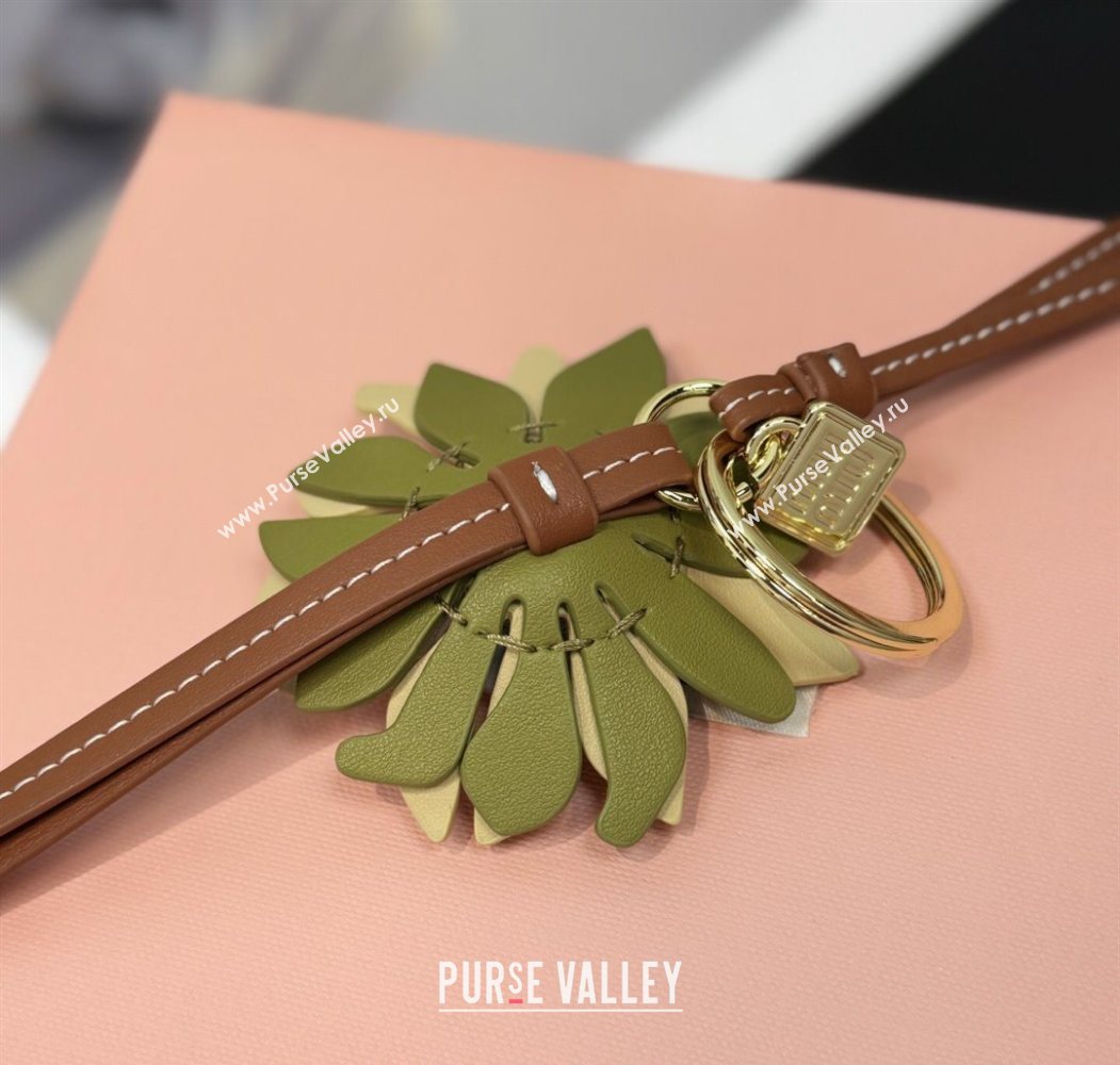 Miu Miu Trick leather keyring Yellow/Green/Blue 2025 5TL525 (HY-250616137)