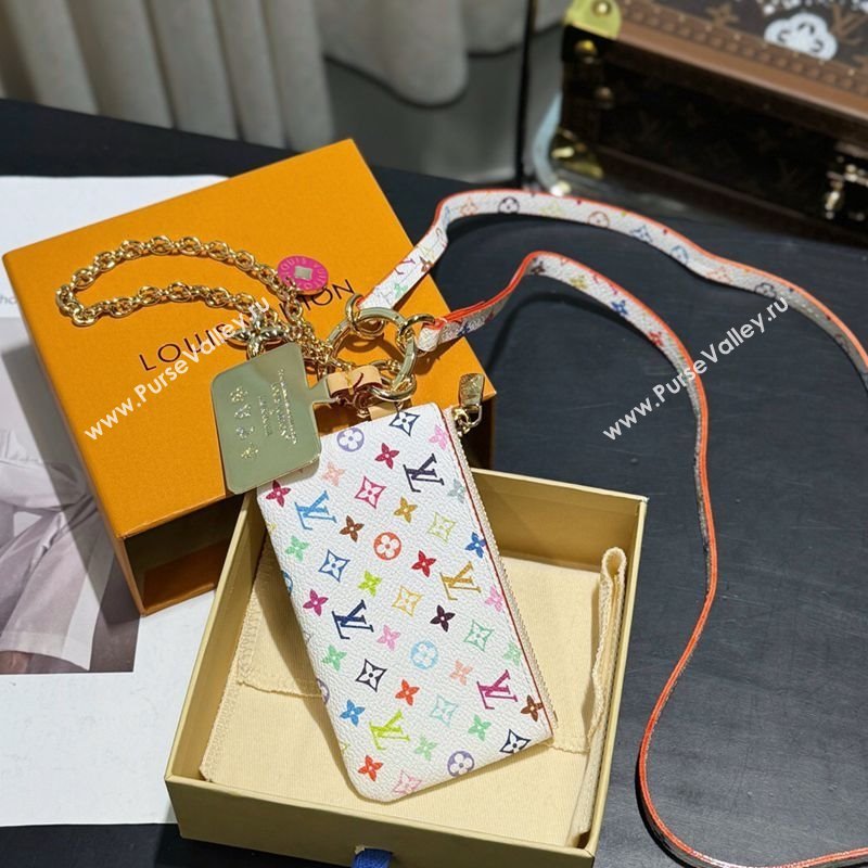 Louis Vuitton LV x TM Phone Holder White/Multicolor 2025 M14099 (HY-250616113)