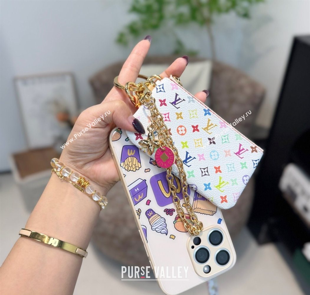 Louis Vuitton LV x TM Phone Holder White/Multicolor 2025 M14099 (HY-250616113)