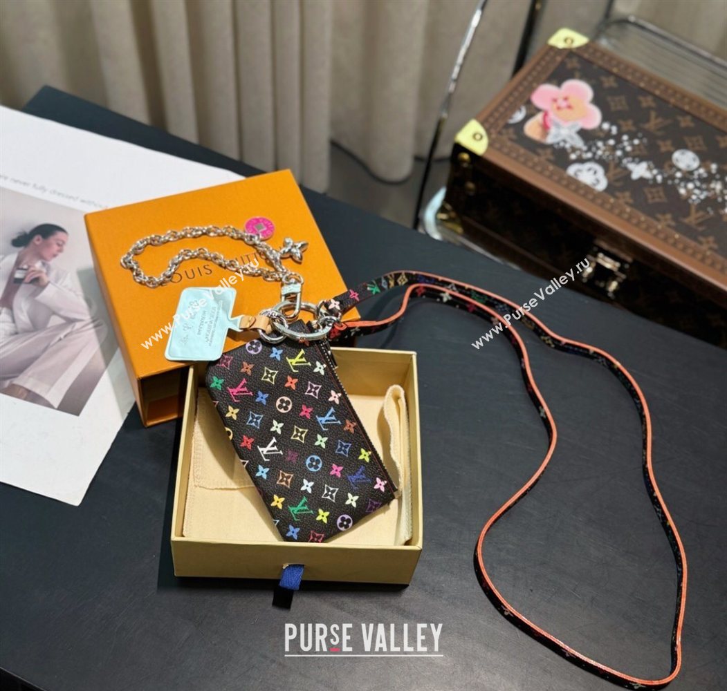 Louis Vuitton LV x TM Phone Holder Black/Multicolor 2025 M14099 (HY-250616114)