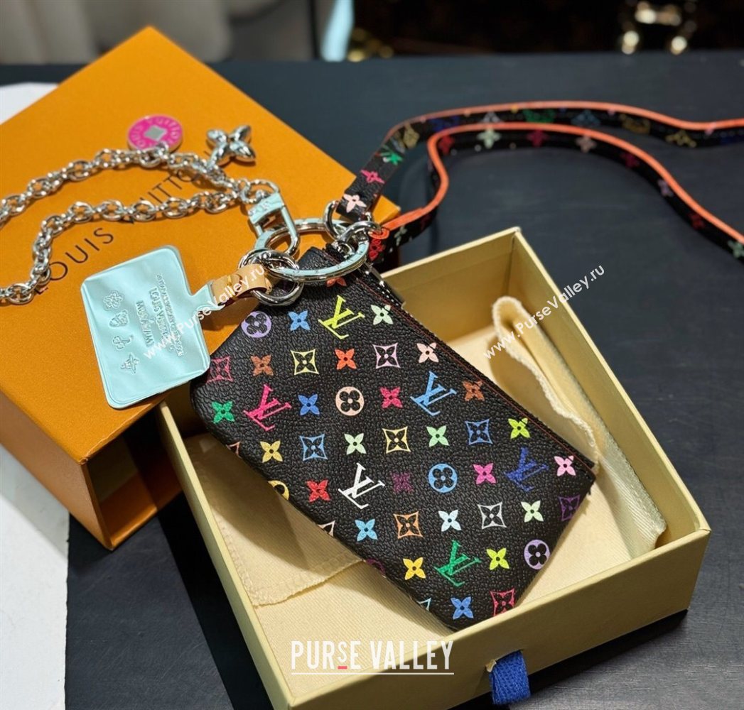 Louis Vuitton LV x TM Phone Holder Black/Multicolor 2025 M14099 (HY-250616114)