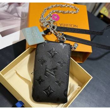 Louis Vuitton Phone Holder Black Grained 2025 M14099 (HY-250616115)