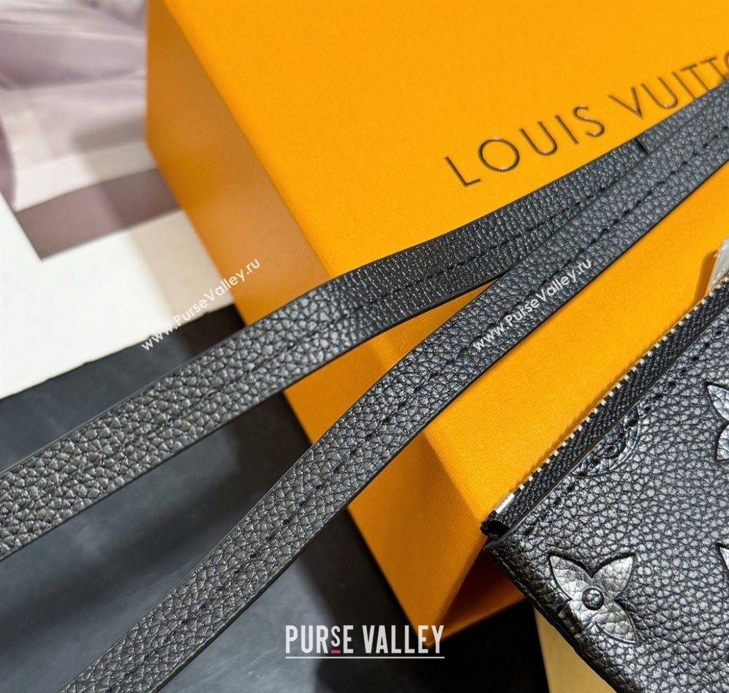 Louis Vuitton Phone Holder Black Grained 2025 M14099 (HY-250616115)