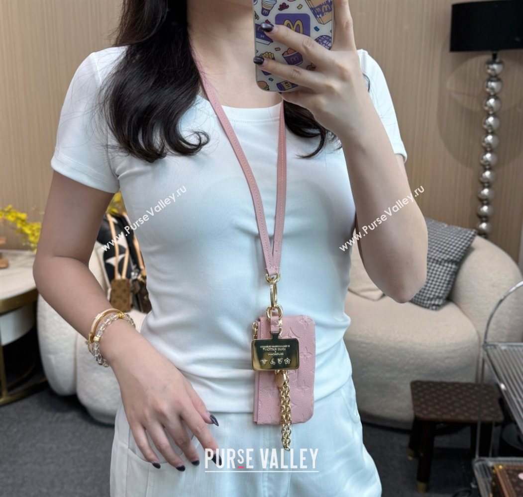 Louis Vuitton Phone Holder Pink 2025 M14099 (HY-250616118)