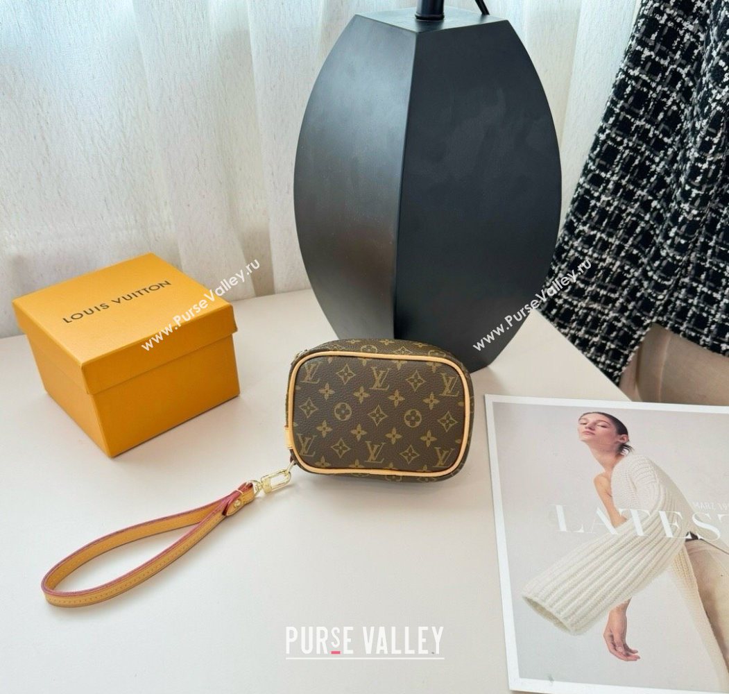 Louis Vuitton Mini Vanity Monogram Clutch Brown Monogram 2025 0616 (HY-250616120)
