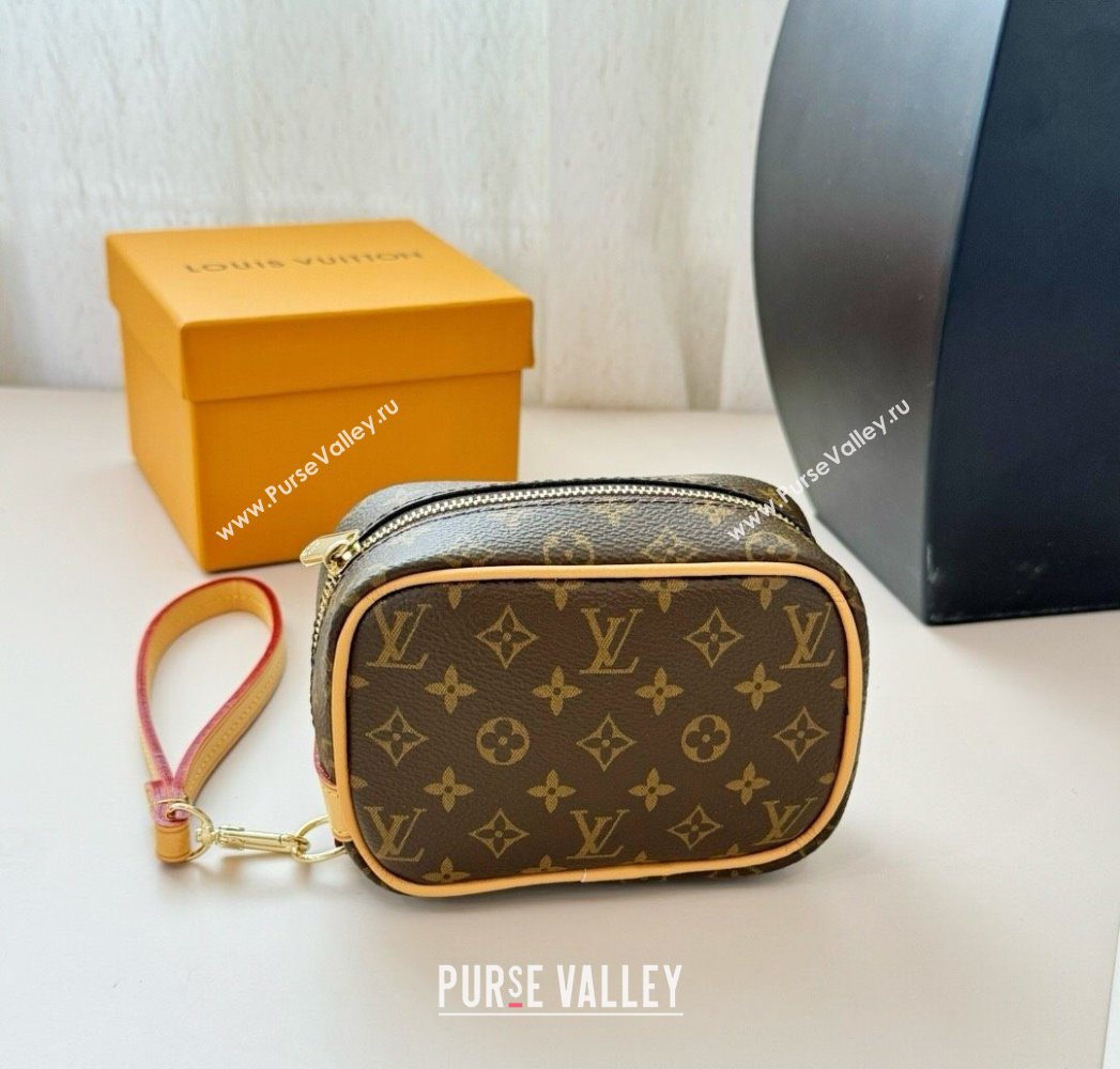 Louis Vuitton Mini Vanity Monogram Clutch Brown Monogram 2025 0616 (HY-250616120)