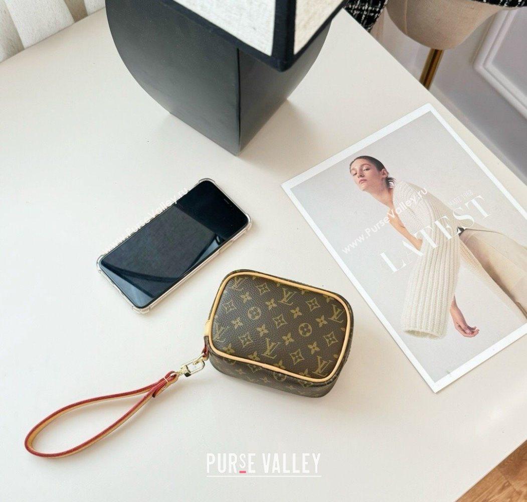 Louis Vuitton Mini Vanity Monogram Clutch Brown Monogram 2025 0616 (HY-250616120)