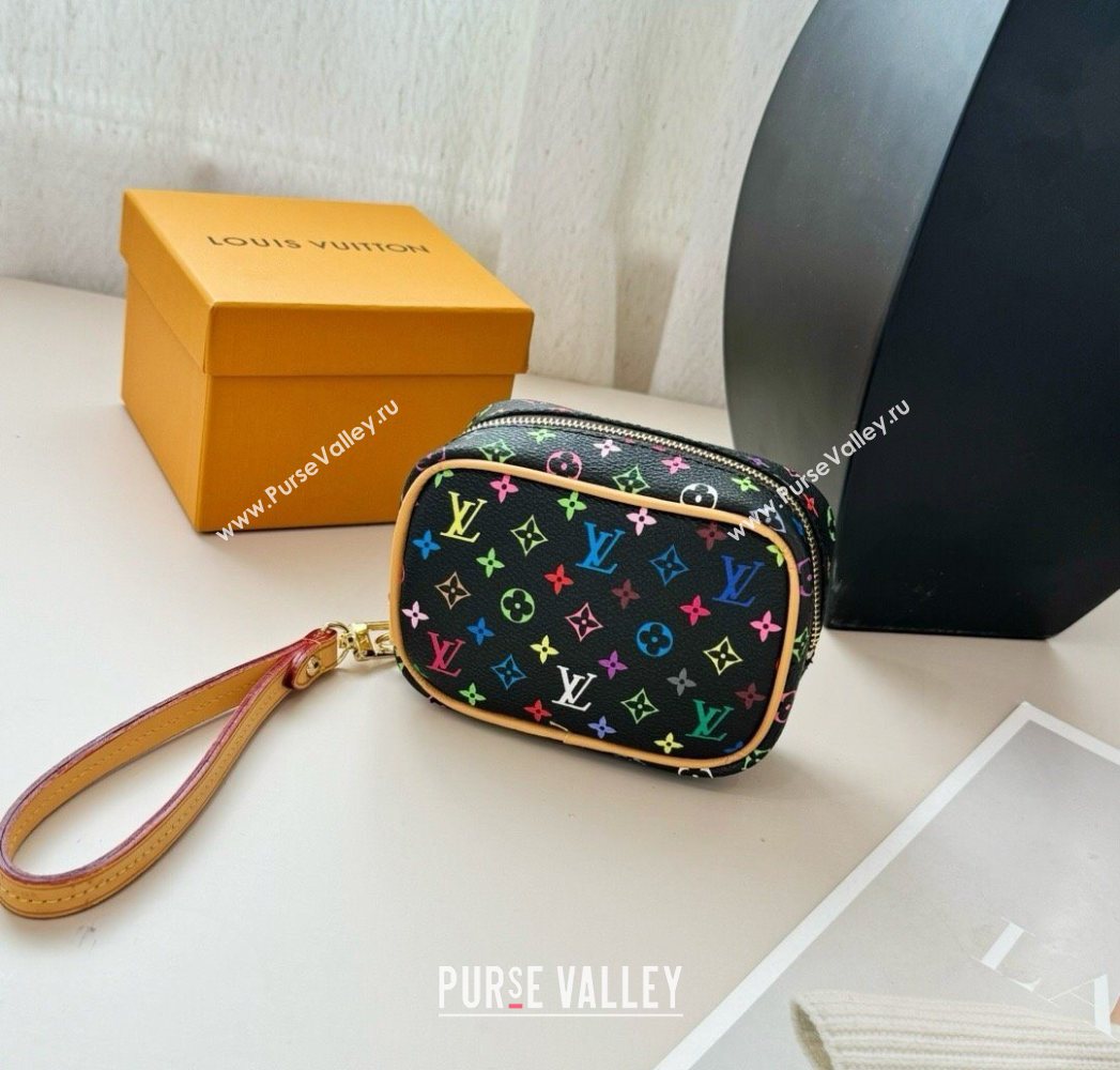 Louis Vuitton LV x TM Mini Vanity Monogram Clutch Black/Multicolor 2025 0616 (HY-250616121)