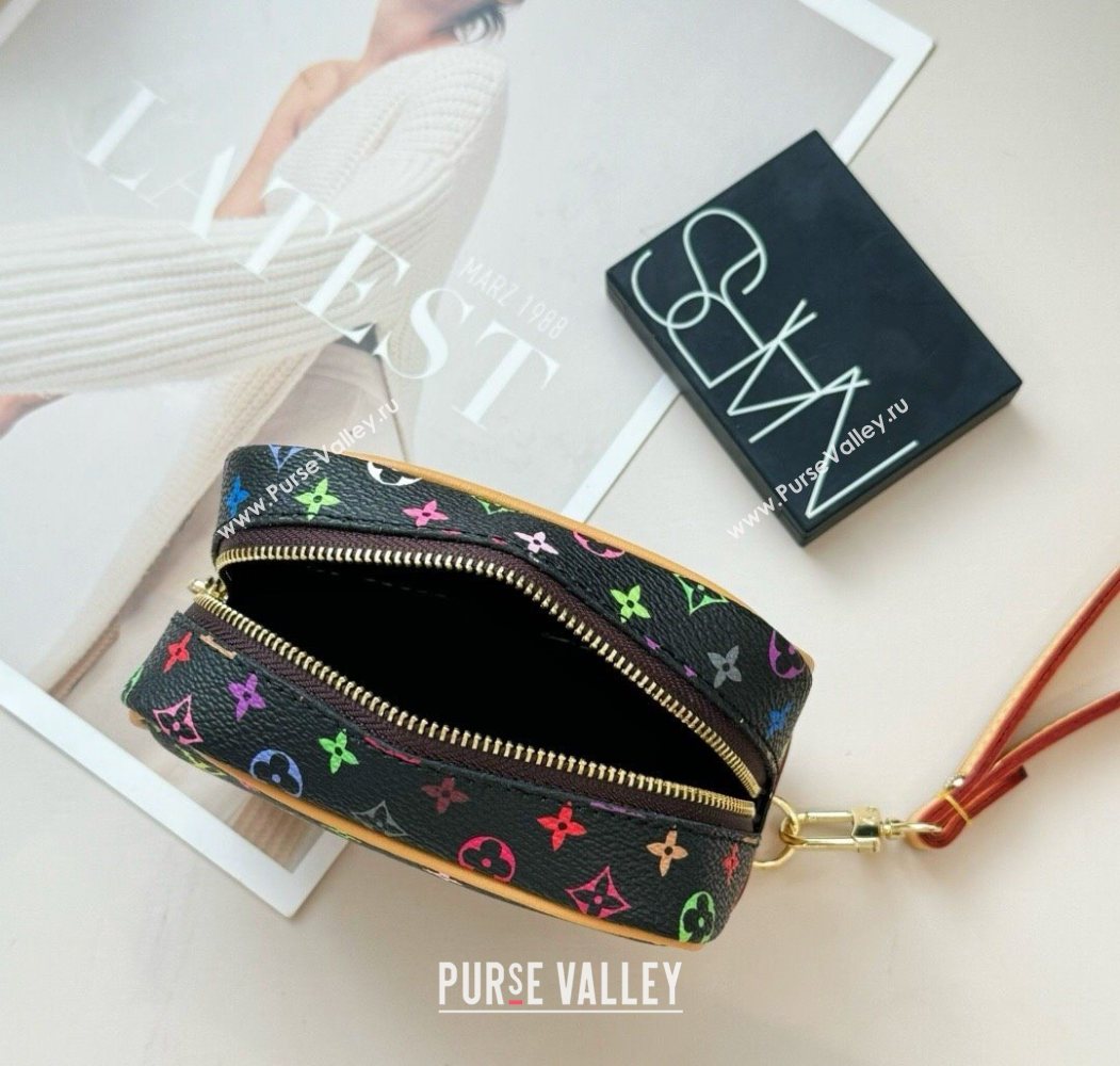 Louis Vuitton LV x TM Mini Vanity Monogram Clutch Black/Multicolor 2025 0616 (HY-250616121)