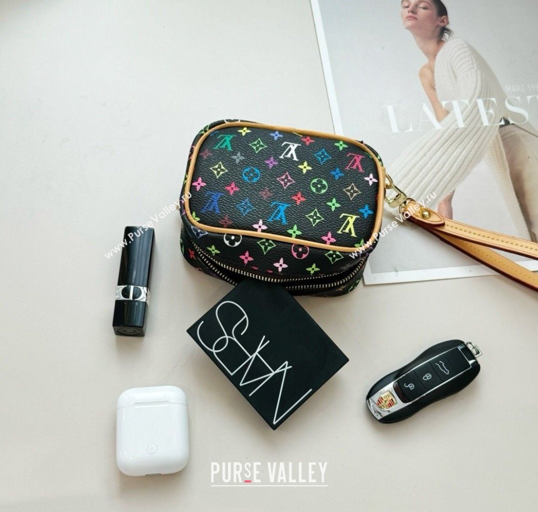 Louis Vuitton LV x TM Mini Vanity Monogram Clutch Black/Multicolor 2025 0616 (HY-250616121)