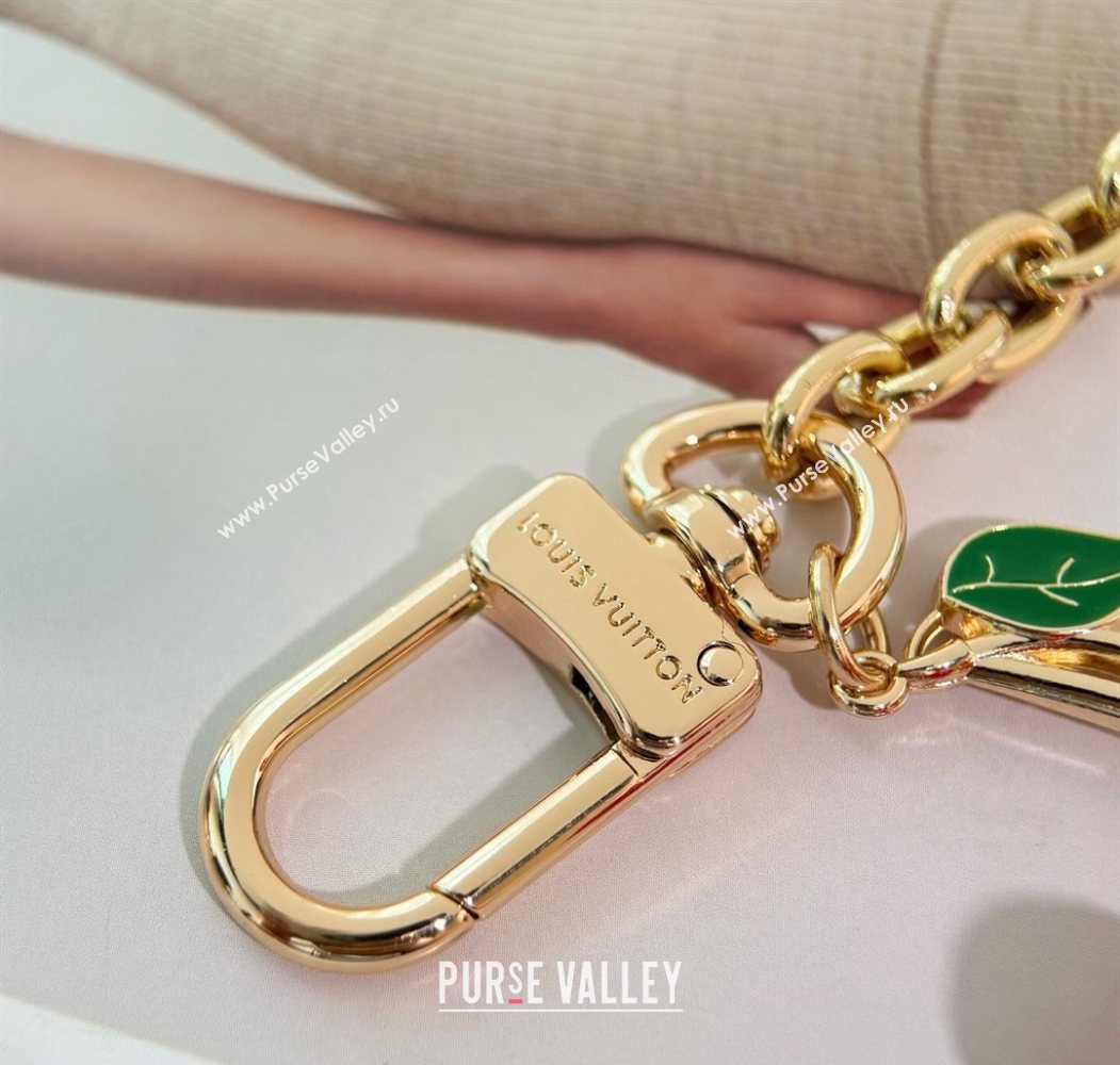 Louis Vuitton LV x TM Cerise Cherry Bag Chain with Strass 2025 0721 (HY-250721121)