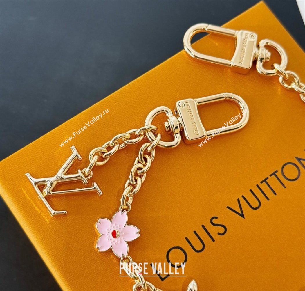 Louis Vuitton LV x TM Cherry Blossom Bag Chain Pink 2025 M02540 (HY-250722056)
