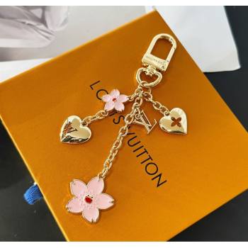 Louis Vuitton LV x TM Cherry Blossom Bag Charm Pink 2025 0722 (HY-250722057)