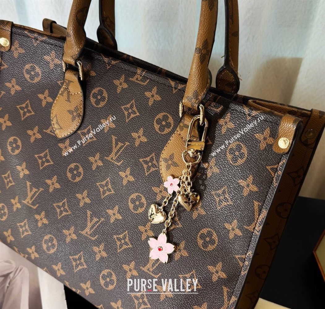 Louis Vuitton LV x TM Cherry Blossom Bag Charm Pink 2025 0722 (HY-250722057)