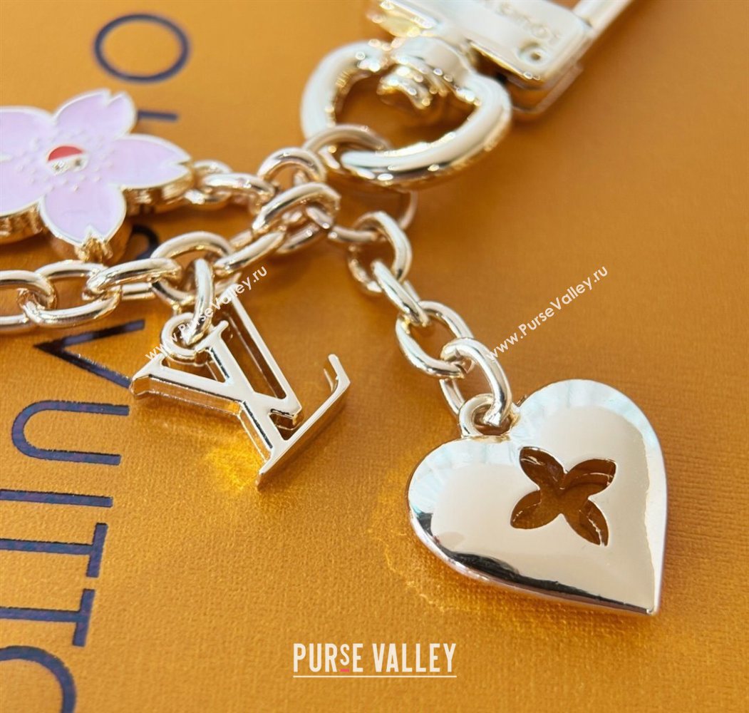 Louis Vuitton LV x TM Cherry Blossom Bag Charm Pink 2025 0722 (HY-250722057)