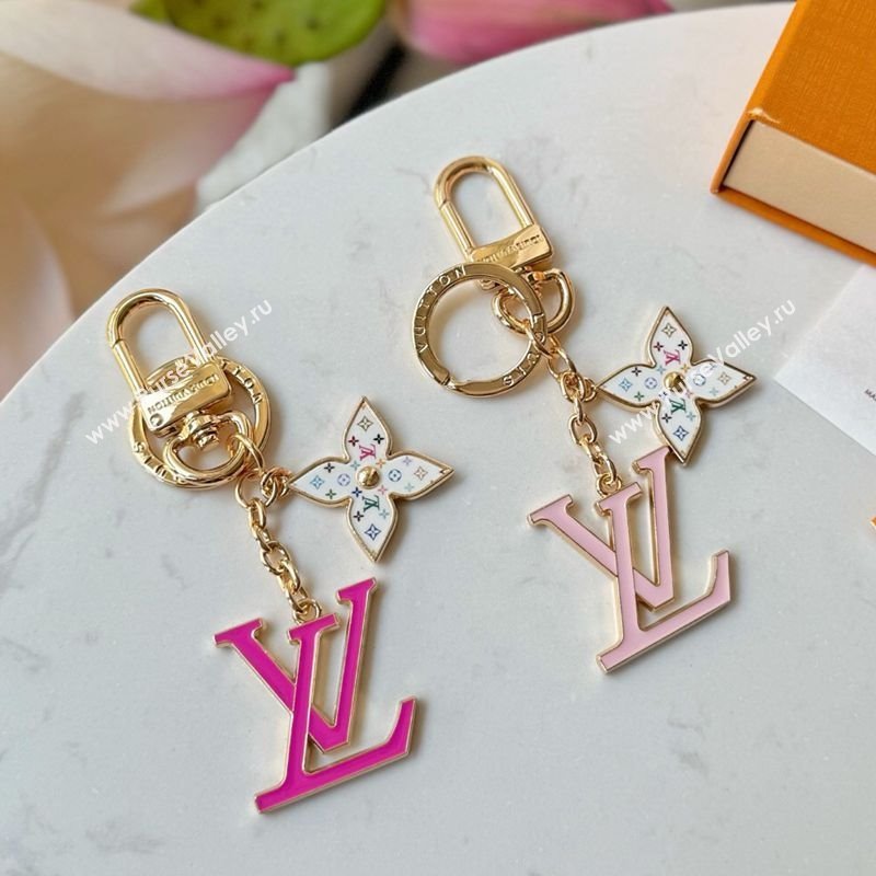Louis Vuitton LV x TM LV Iconic Monogram Multicolor Key Holder White/Pink 2025 M02466 (HY-250722061)