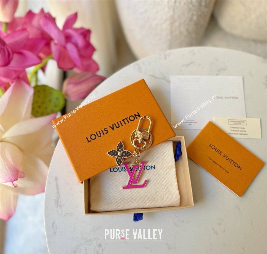 Louis Vuitton LV x TM LV Iconic Monogram Multicolor Key Holder Brown/Pink 2025 M02466 (HY-250722062)
