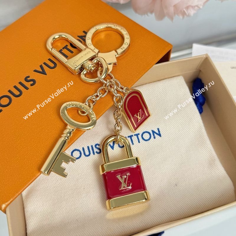 Louis Vuitton Lock Bag Charm and Key Holder Red 2025 0722 (HY-250722068)