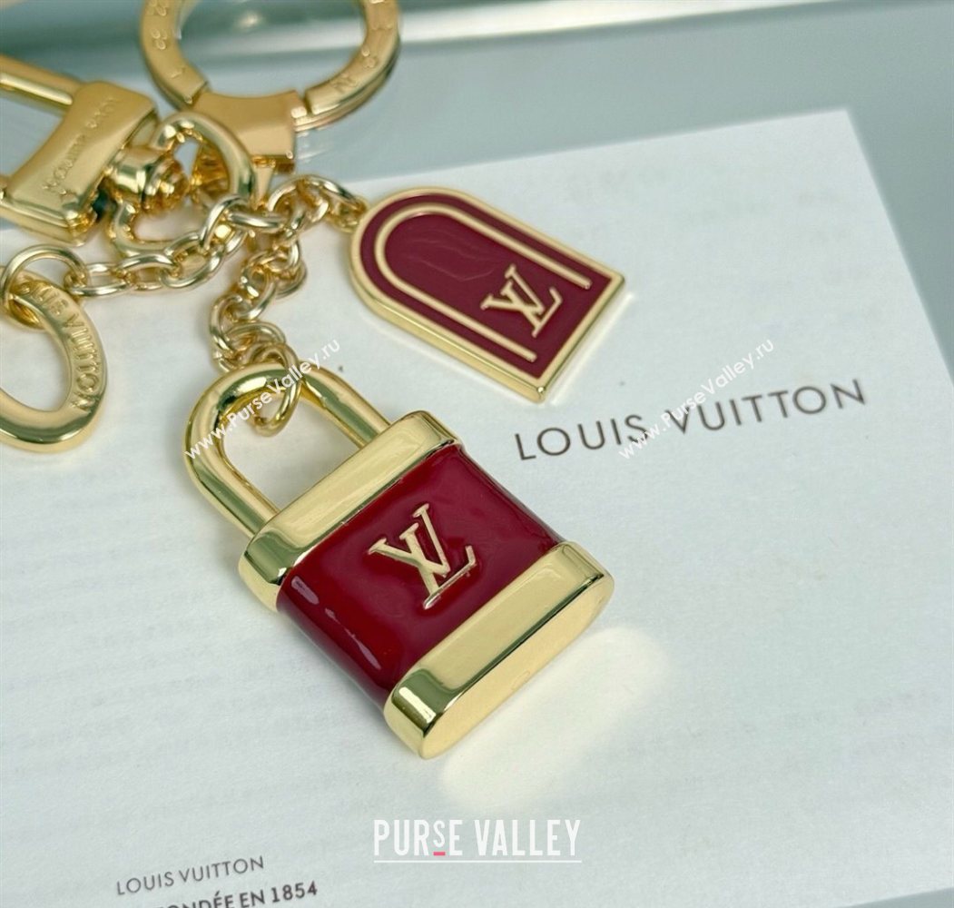 Louis Vuitton Lock Bag Charm and Key Holder Red 2025 0722 (HY-250722068)