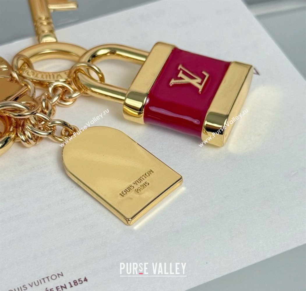 Louis Vuitton Lock Bag Charm and Key Holder Red 2025 0722 (HY-250722068)
