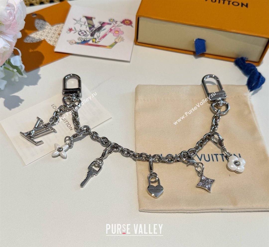 Louis Vuitton LV Charms Key Chain Bag Charm Silver 2025 M02943 (XMN-250915022)