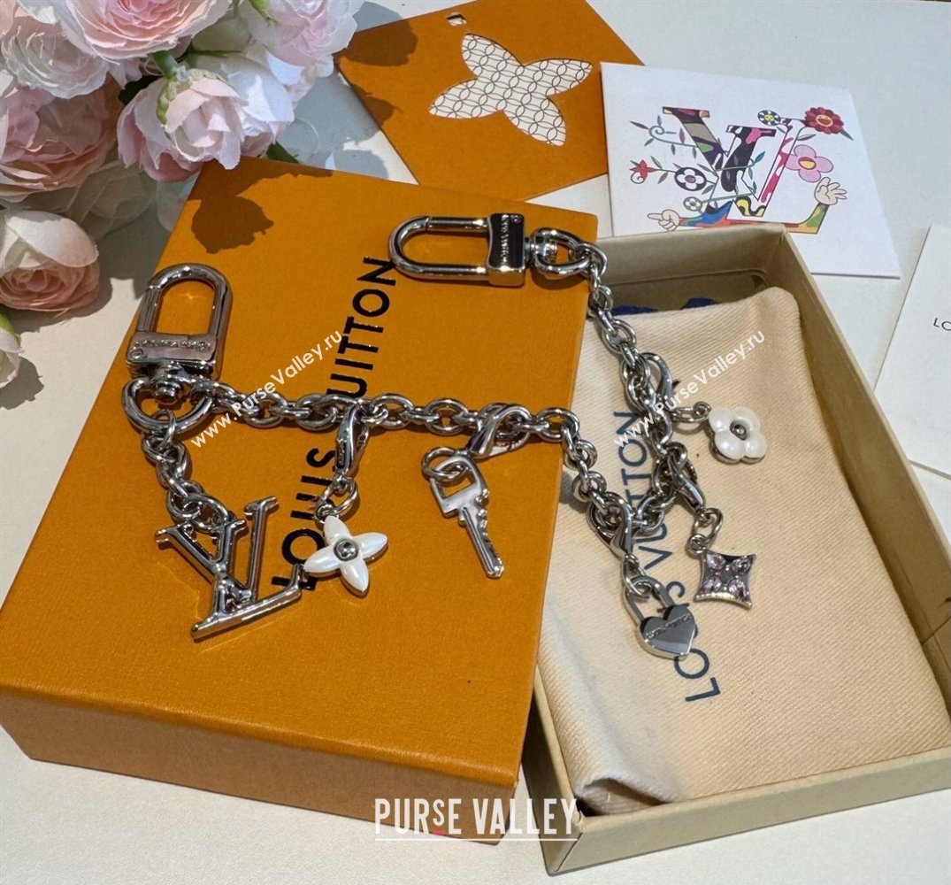 Louis Vuitton LV Charms Key Chain Bag Charm Silver 2025 M02943 (XMN-250915022)
