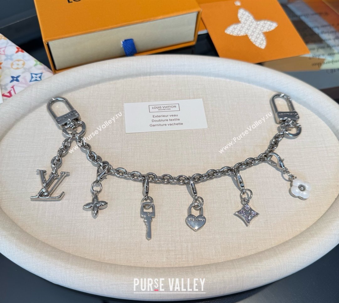 Louis Vuitton LV Charms Key Chain Bag Charm Silver 2025 M02943 (XMN-250915022)