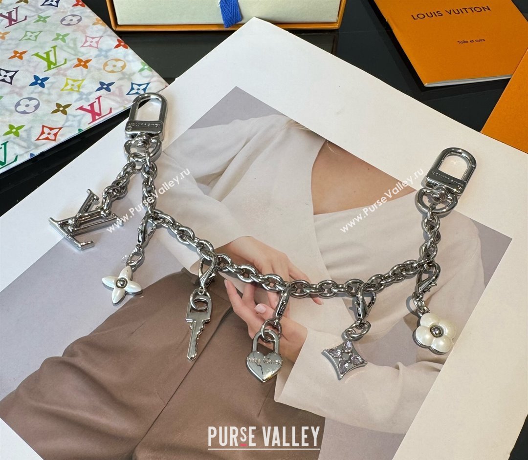 Louis Vuitton LV Charms Key Chain Bag Charm Silver 2025 M02943 (XMN-250915022)