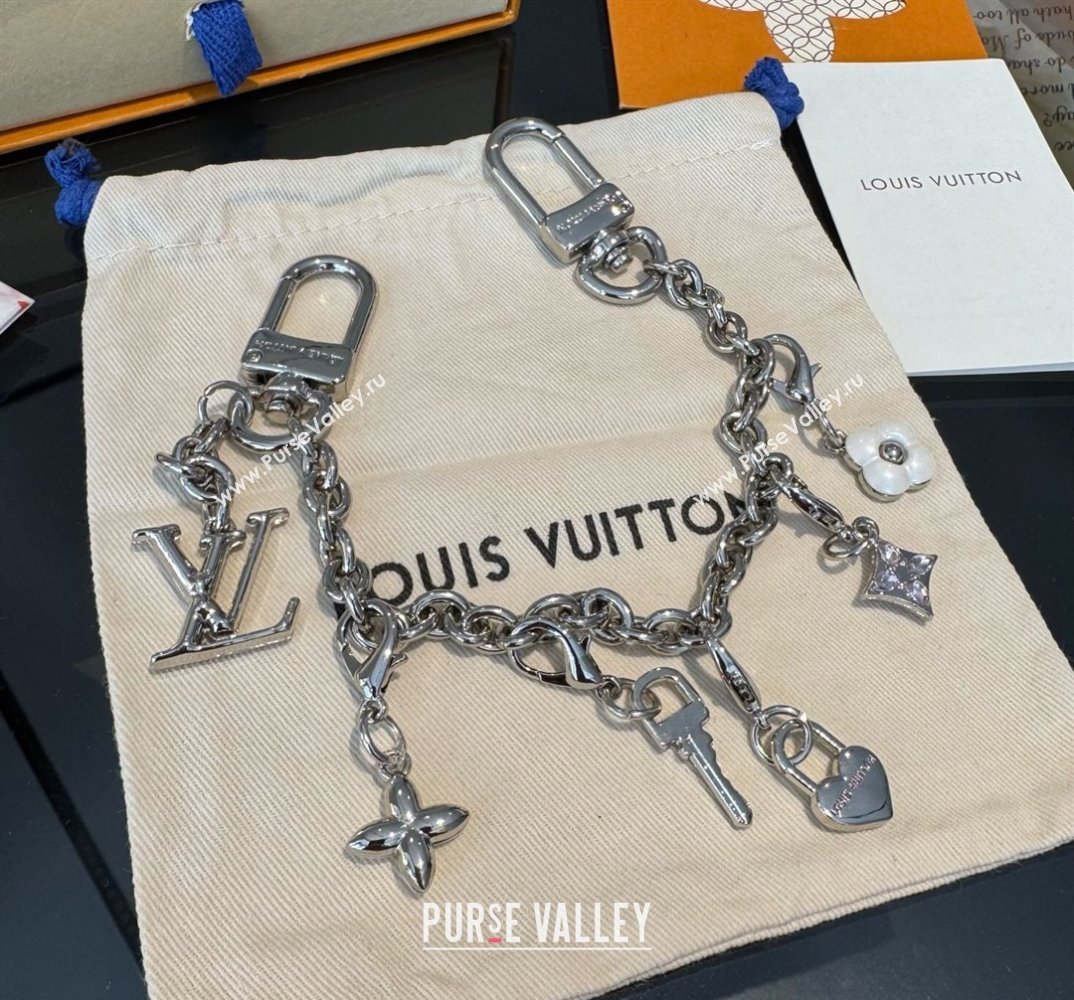 Louis Vuitton LV Charms Key Chain Bag Charm Silver 2025 M02943 (XMN-250915022)