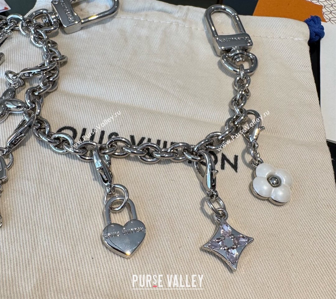 Louis Vuitton LV Charms Key Chain Bag Charm Silver 2025 M02943 (XMN-250915022)
