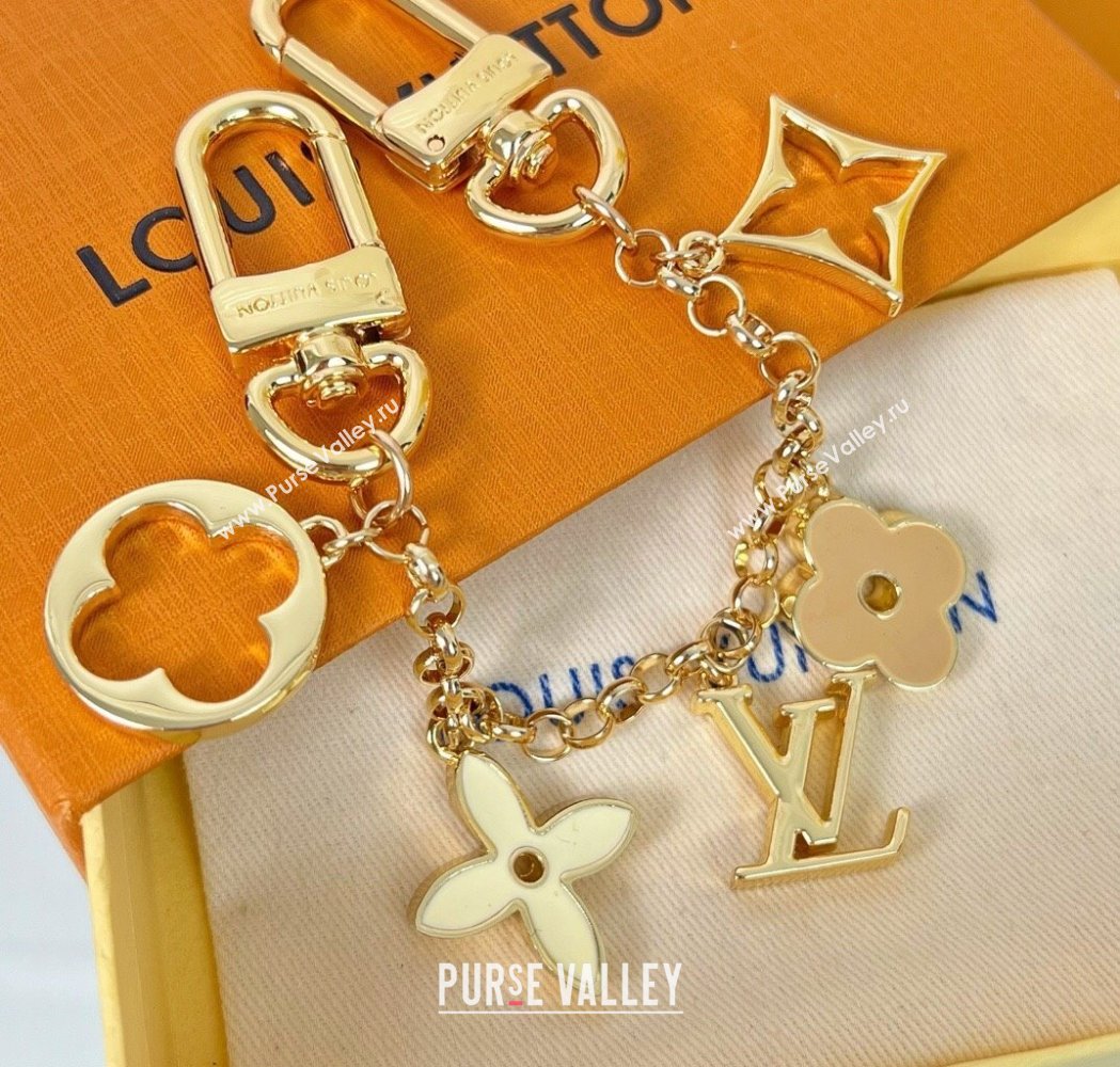 Louis Vuitton Fleur de Monogram Bag Charm Chain 2 2025 M01413 (HY-250915014)