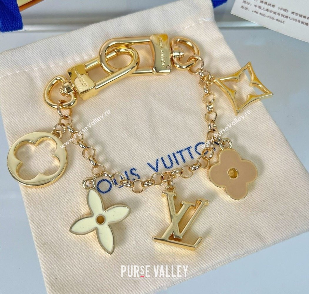 Louis Vuitton Fleur de Monogram Bag Charm Chain 2 2025 M01413 (HY-250915014)