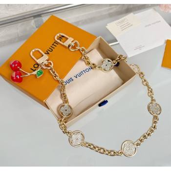 Louis Vuitton LV x TM Cherry Blossom Chain Bag Charm Gold/Strass 2025 LV091501 (HY-250915001)