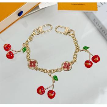 Louis Vuitton LV x TM Cherry Blossom Chain Bag Charm Gold/Red 2025 LV091502 (HY-250915003)
