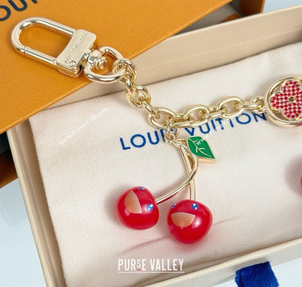 Louis Vuitton LV x TM Cherry Blossom Chain Bag Charm Gold/Red 2025 LV091502 (HY-250915003)