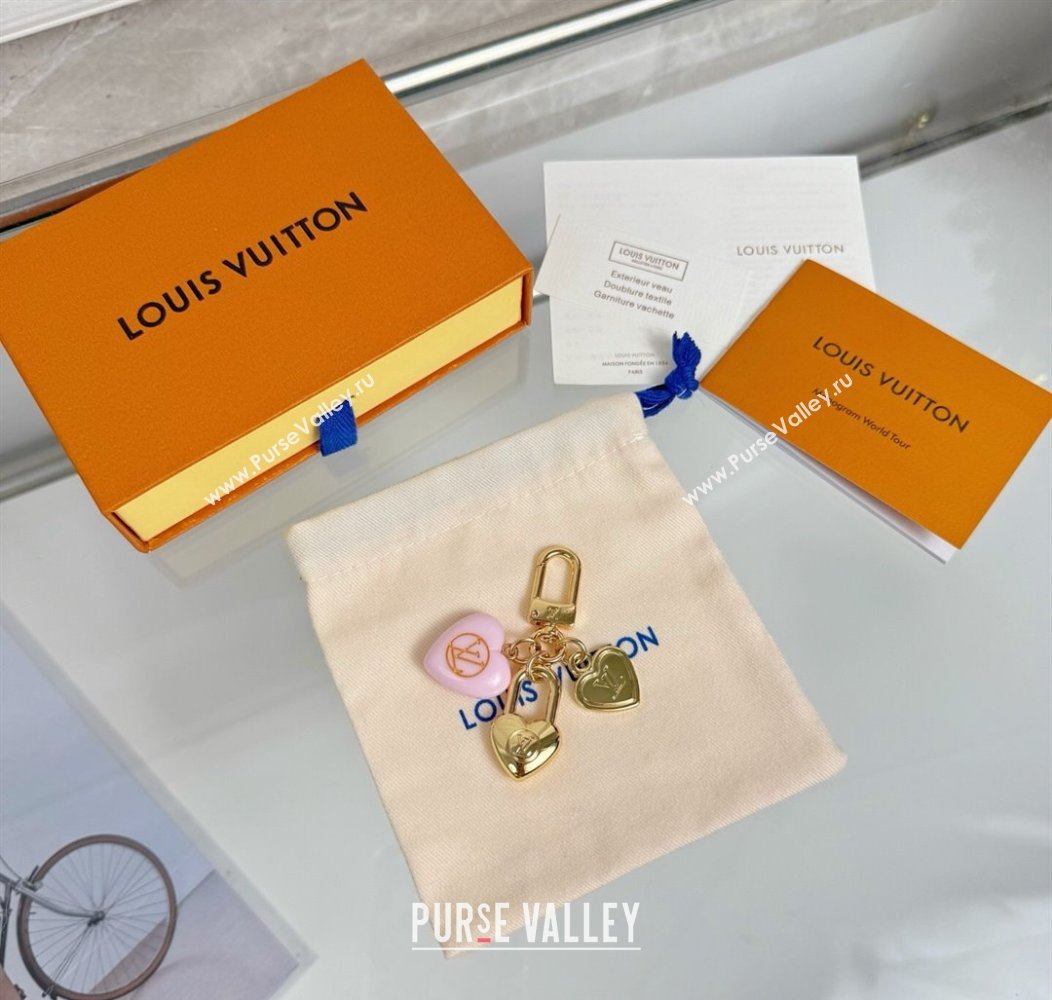 Louis Vuitton Micro Charms LV Heart Key Holder Light Pink 2025 M01554 (HY-250915007)
