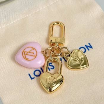 Louis Vuitton Micro Charms LV Heart Key Holder Light Pink 2025 M01554 (HY-250915007)