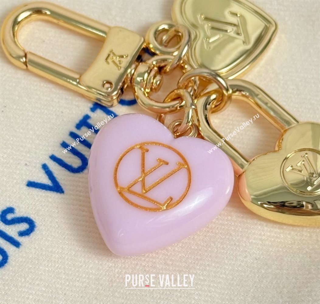 Louis Vuitton Micro Charms LV Heart Key Holder Light Pink 2025 M01554 (HY-250915007)