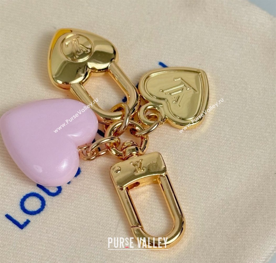 Louis Vuitton Micro Charms LV Heart Key Holder Light Pink 2025 M01554 (HY-250915007)