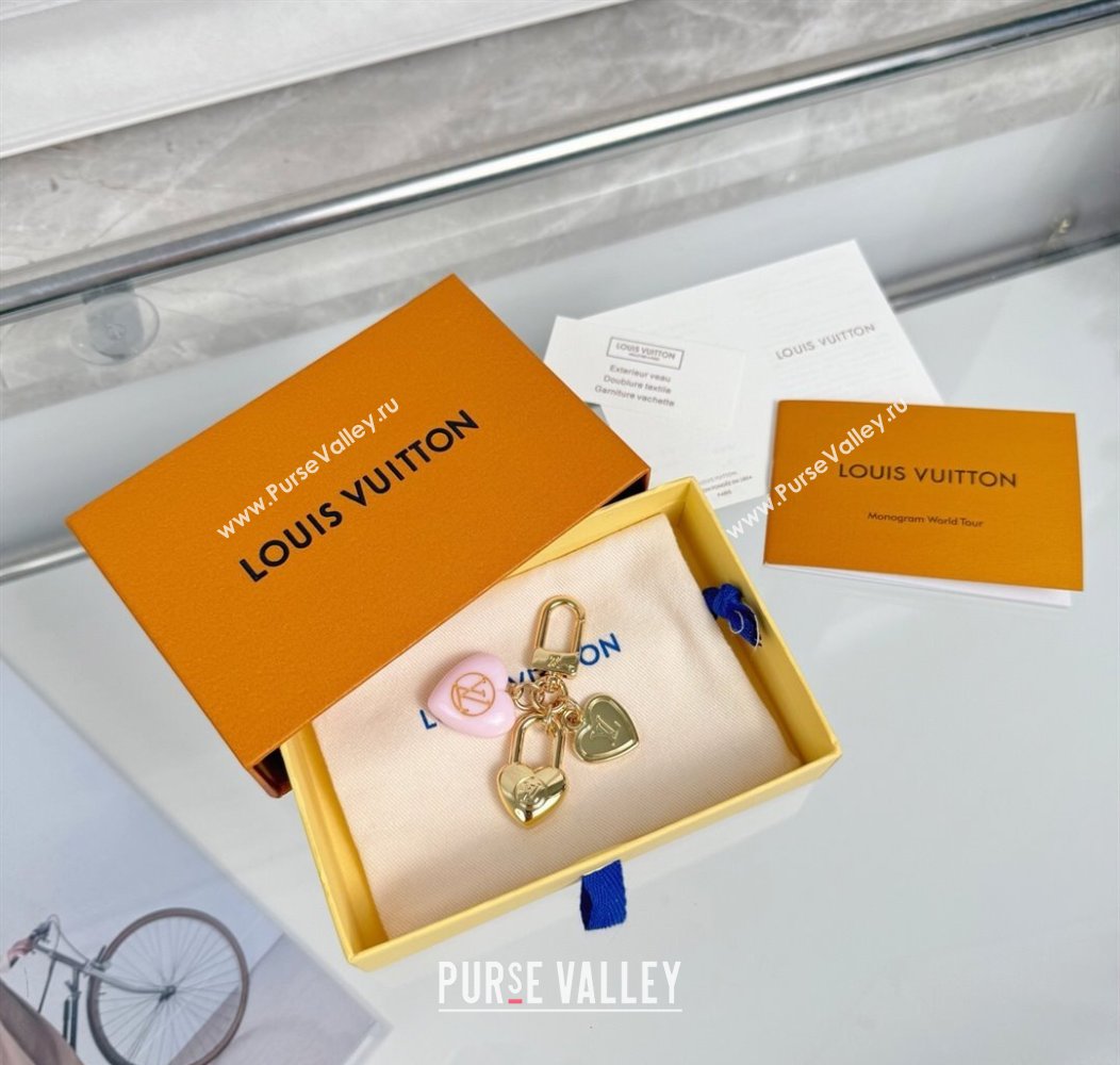 Louis Vuitton Micro Charms LV Heart Key Holder Light Pink 2025 M01554 (HY-250915007)