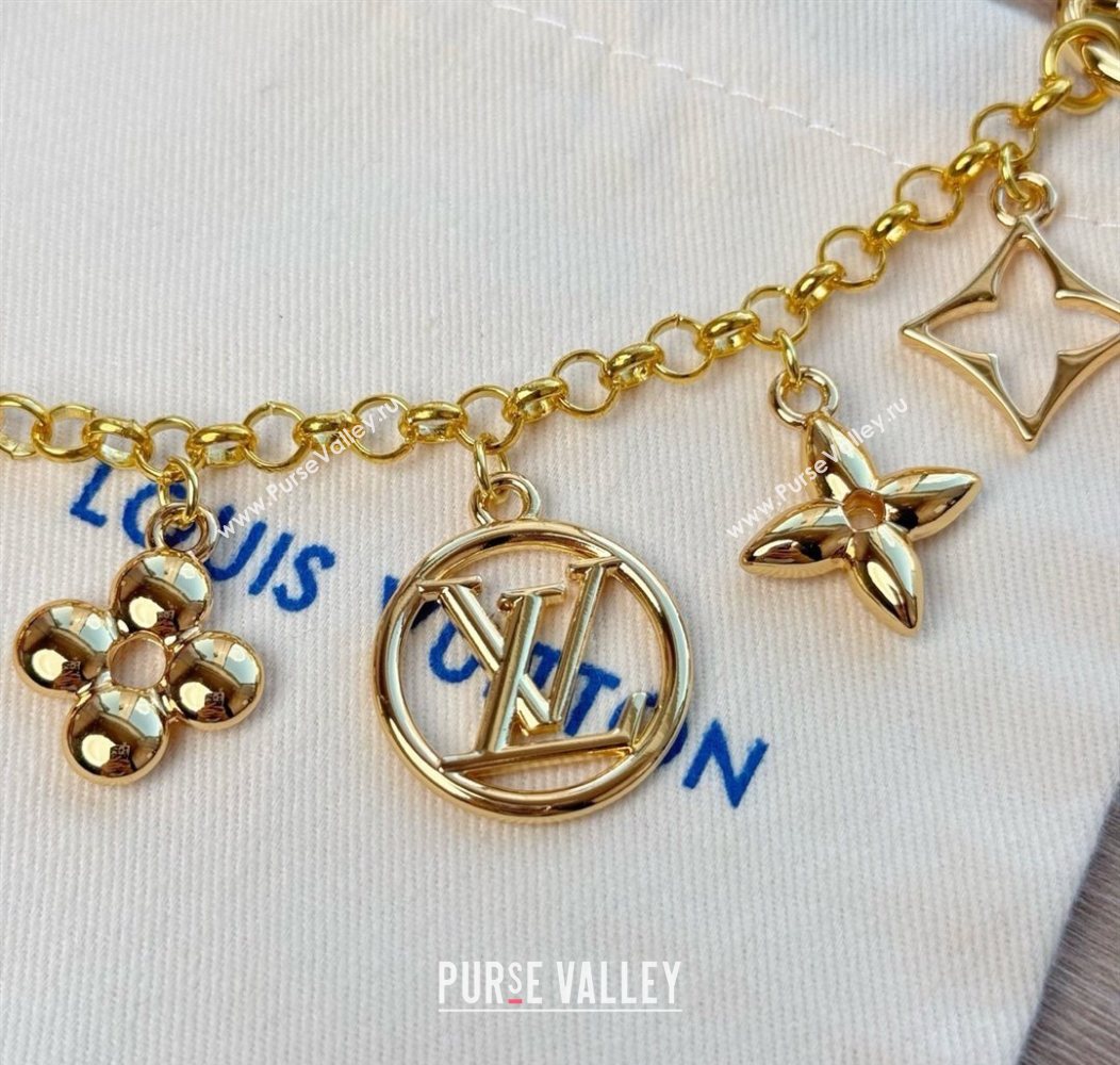 Louis Vuitton Blooming Chain Bag Charm Gold 2 2026 LV010708 (HY-260107035)