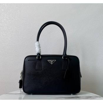 Prada Saffiano Leather Top Handle Bag 1BA328 Black 2024 (YZ-240921046)