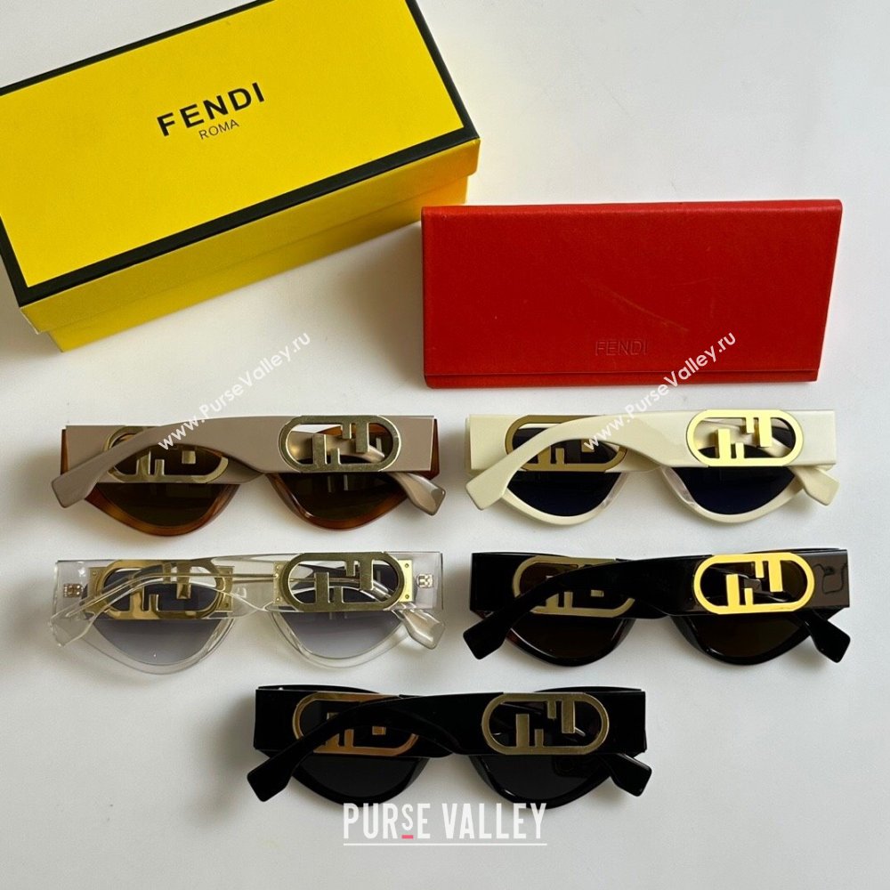 Fendi OLock Sunglasses FE40049 Black 2023 (A-23120806)