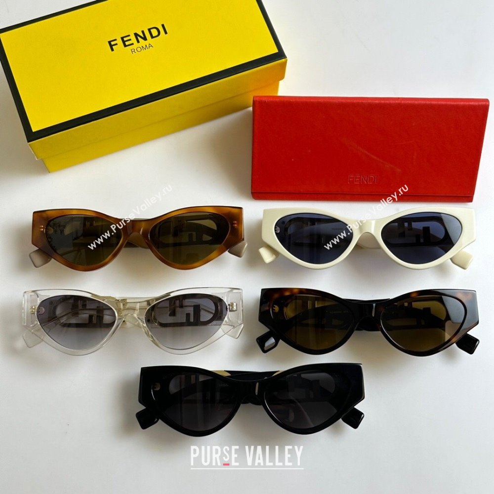 Fendi OLock Sunglasses FE40049 Black 2023 (A-23120806)