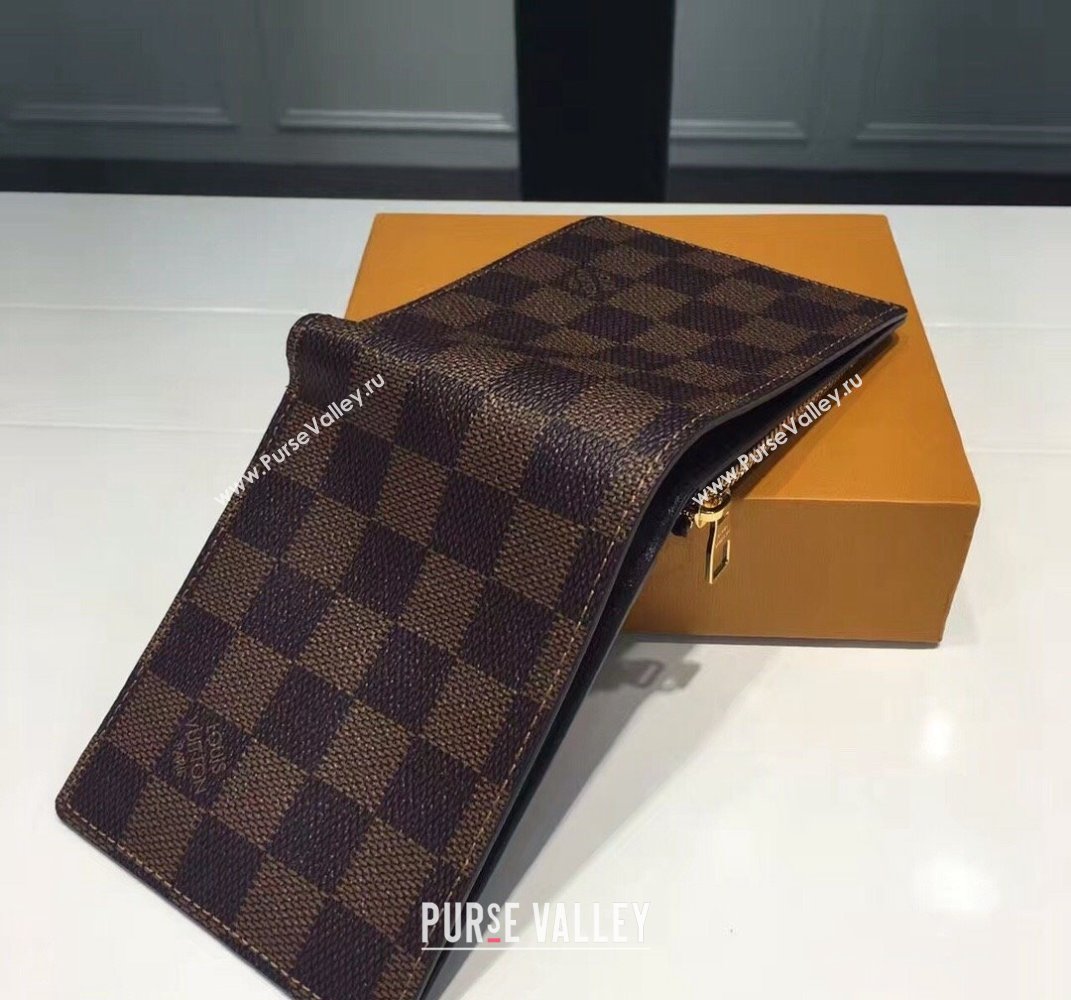 Louis Vuitton Amerigo Wallet N41635 Damier Ebene Canvas 2021 (KI-21101306)