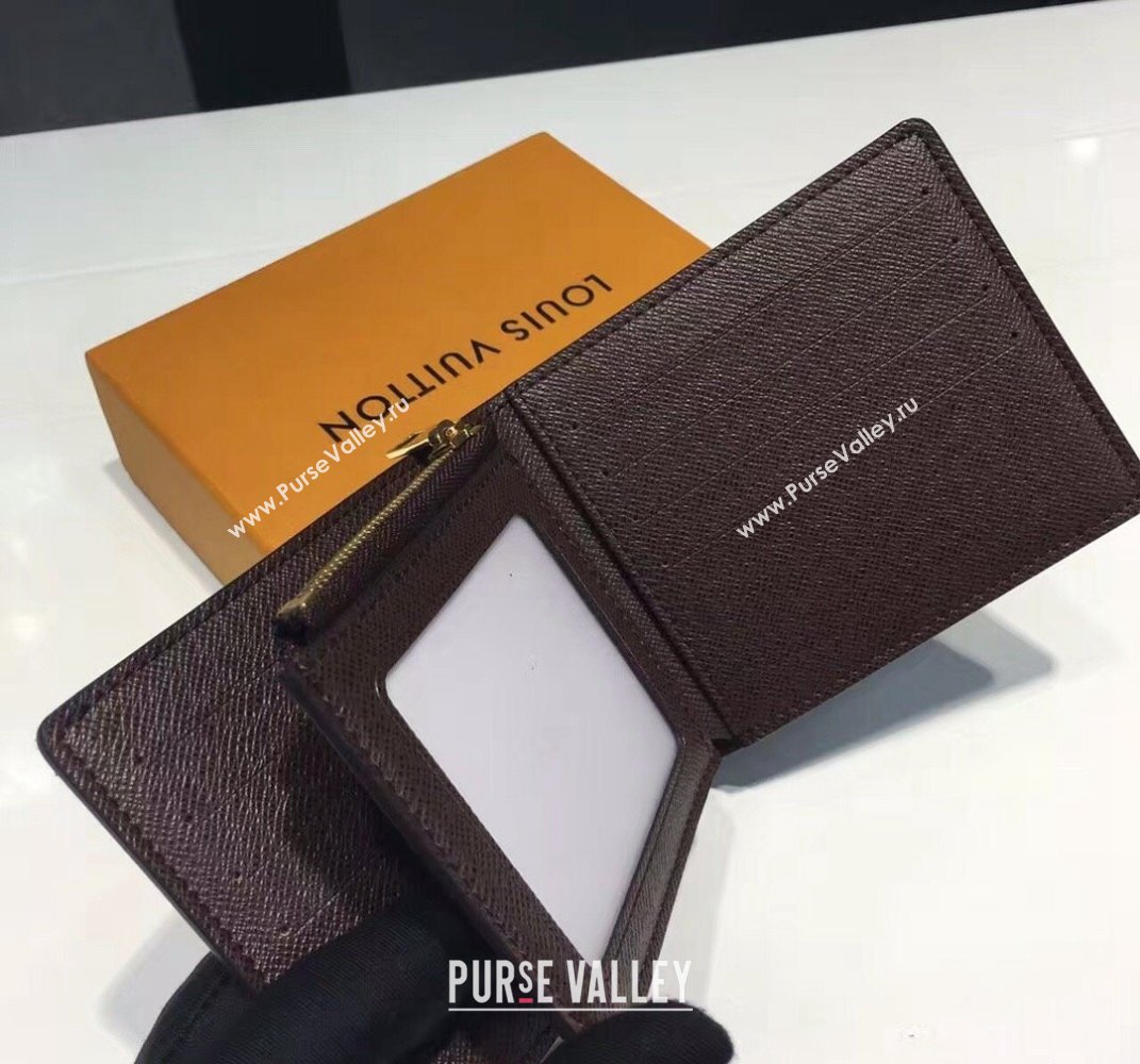 Louis Vuitton Amerigo Wallet N41635 Damier Ebene Canvas 2021 (KI-21101306)